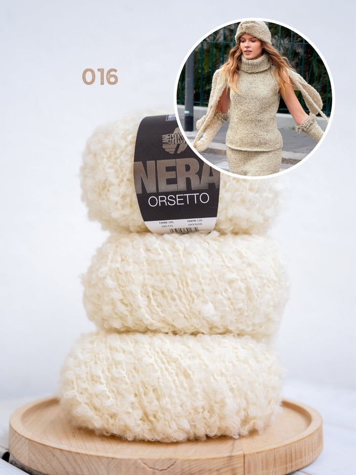 Strickpaket Orsetto Schal mit Bändern