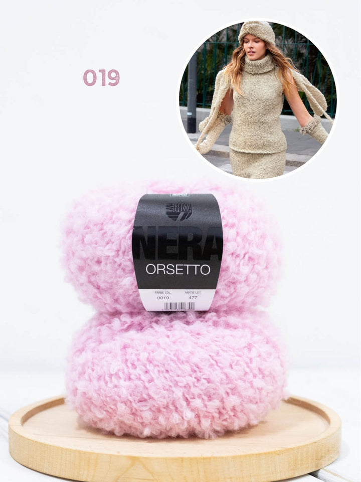 Strickpaket Orsetto Schal mit Bändern