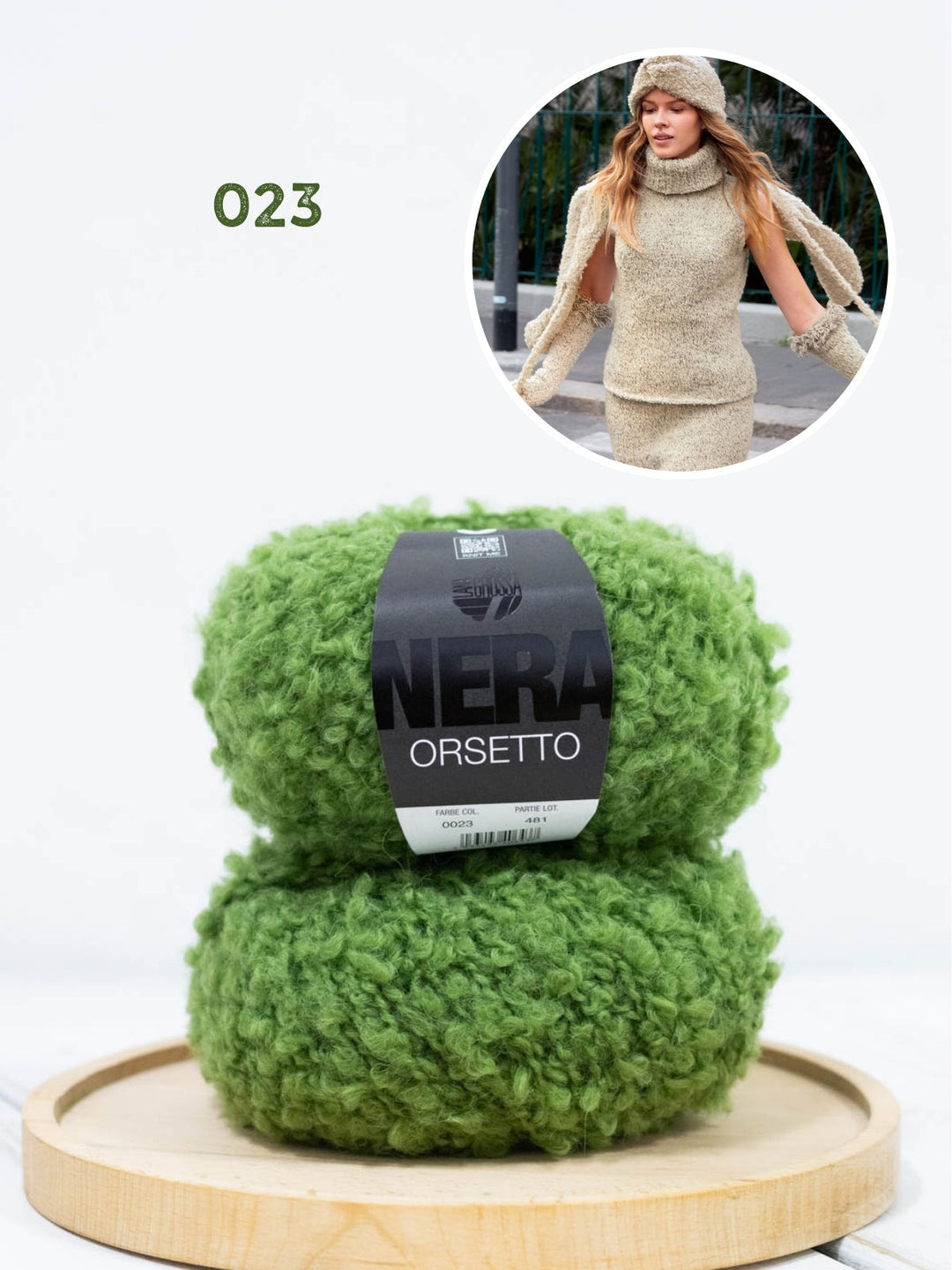 Strickpaket Orsetto Schal mit Bändern