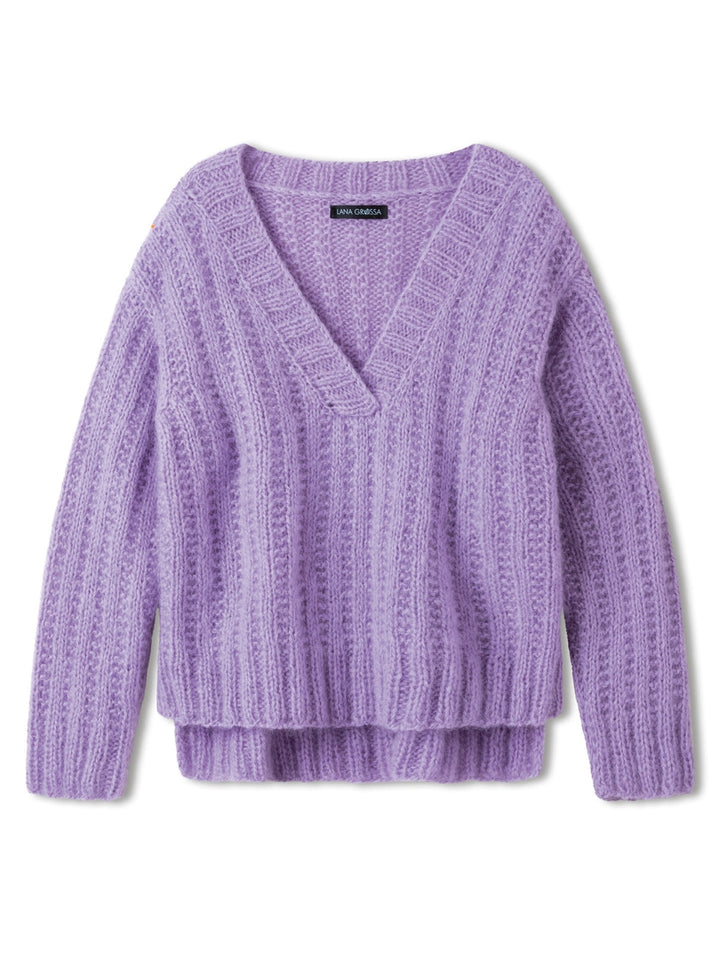 Strickpaket Mohair di Gio V-Pullover