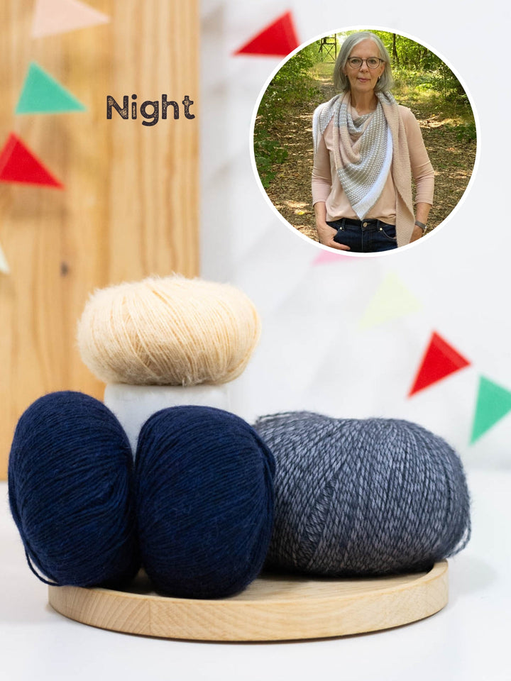 Strickpaket Tuch Polka Dots - Lizas Laden