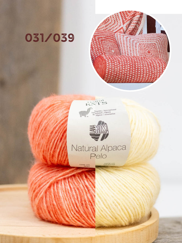 Häkelpaket Natural Alpaca Pelo Nackenrolle