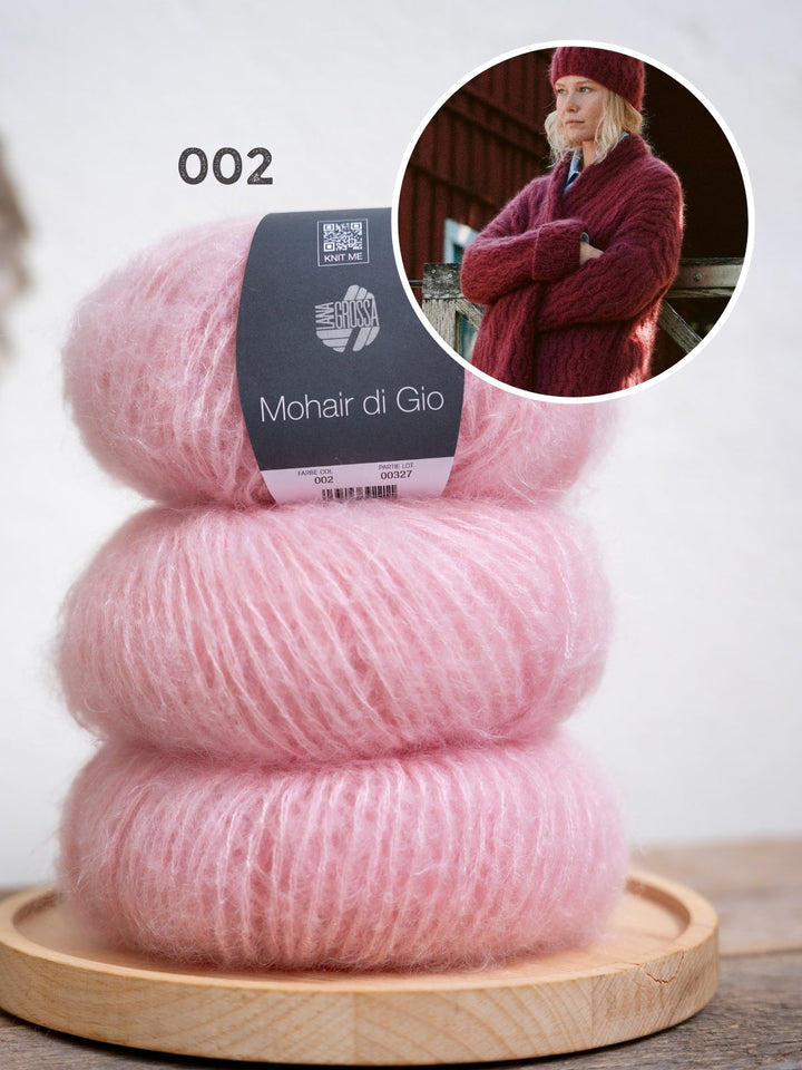 Strickpaket Mohair di Gio Mütze