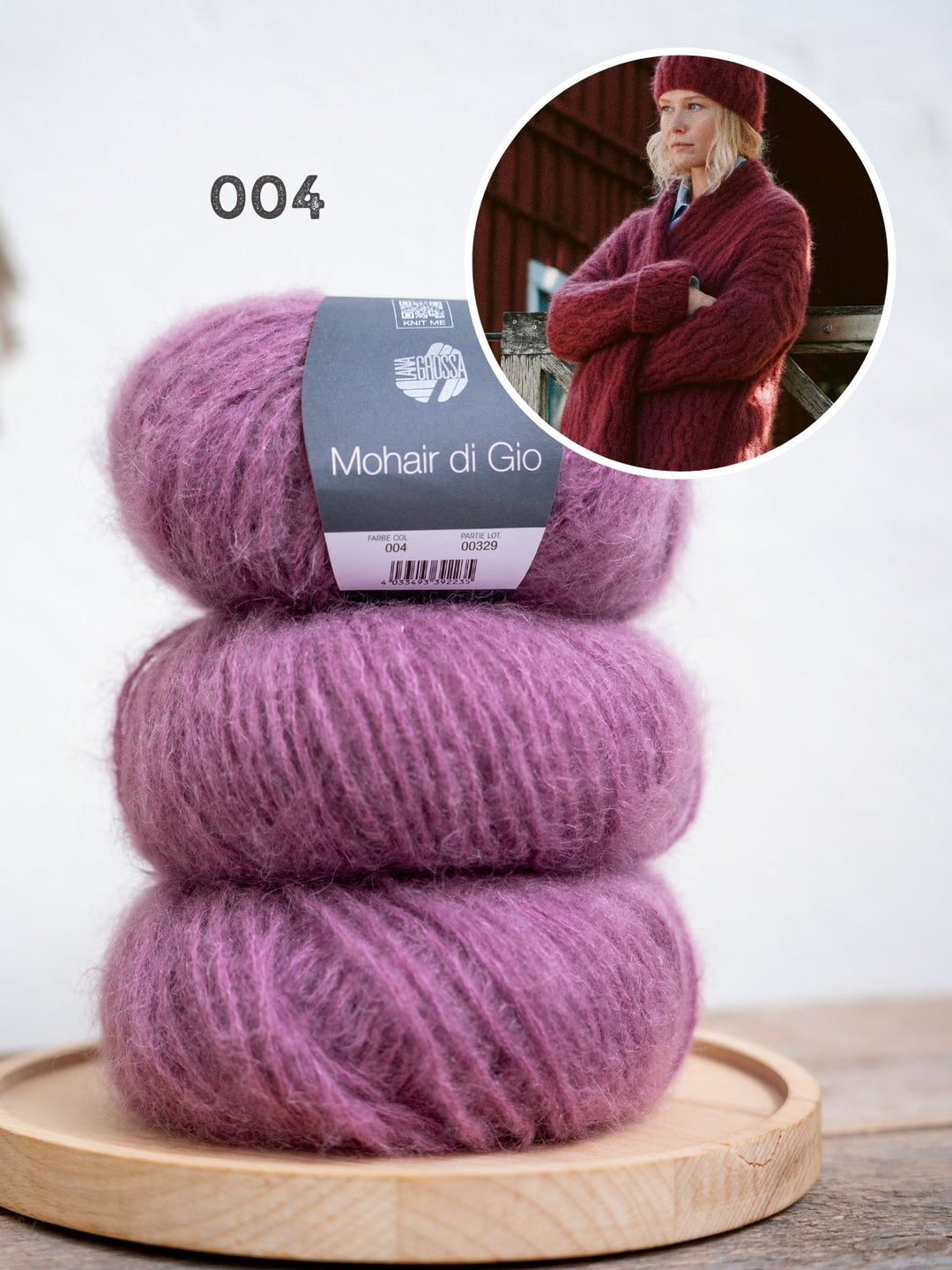 Strickpaket Mohair di Gio Mütze
