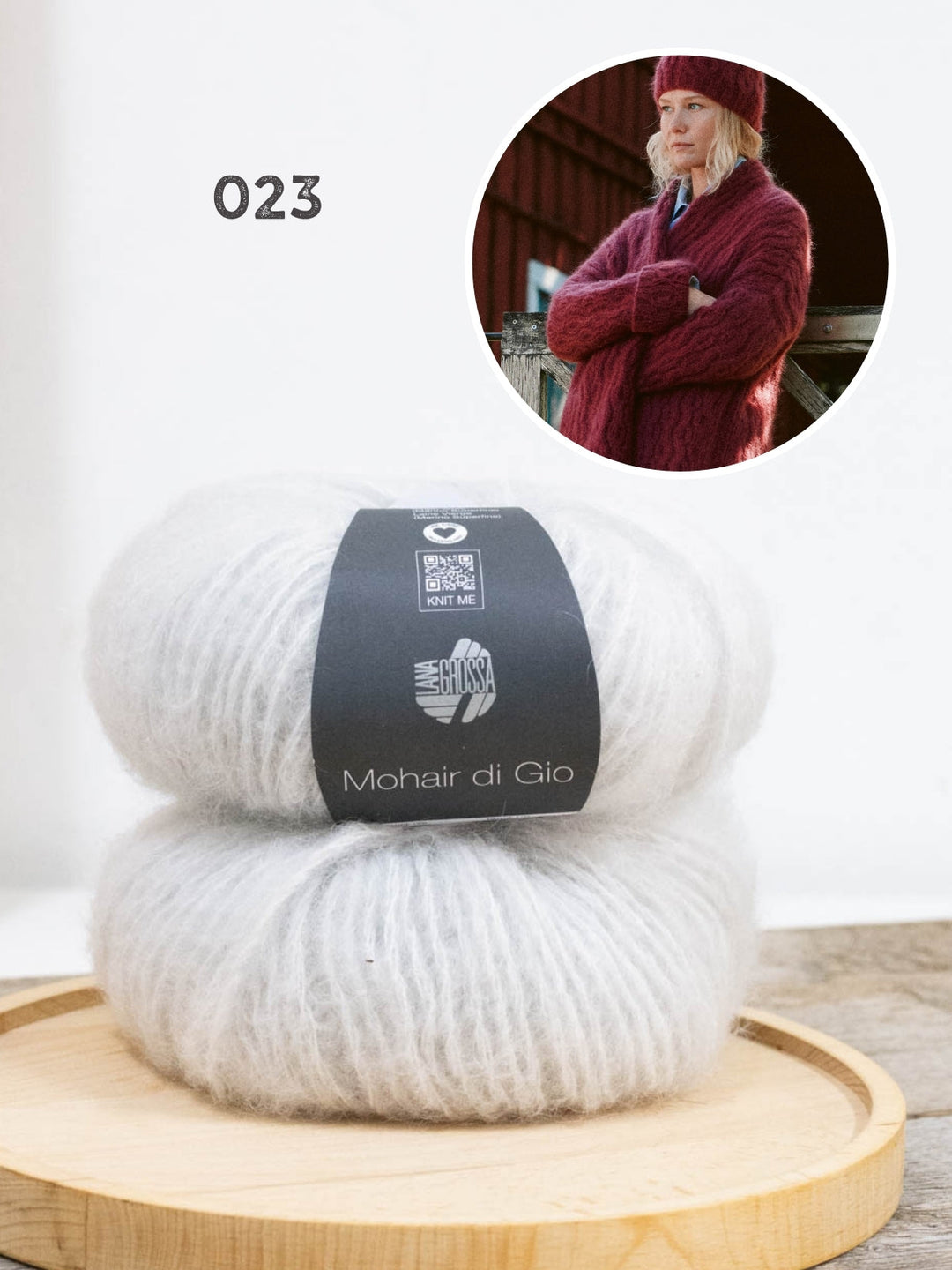Strickpaket Mohair di Gio Mütze