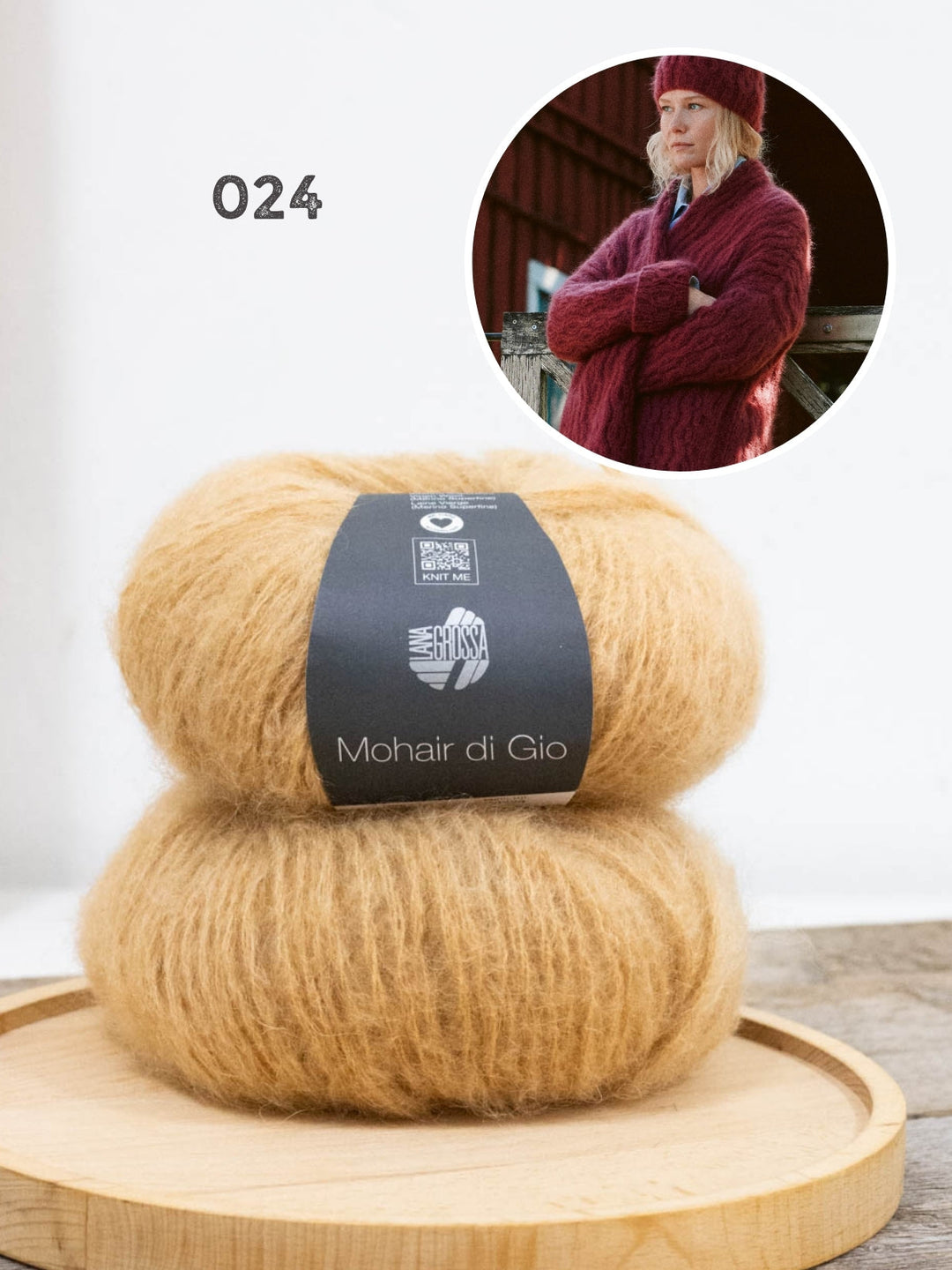 Strickpaket Mohair di Gio Mütze