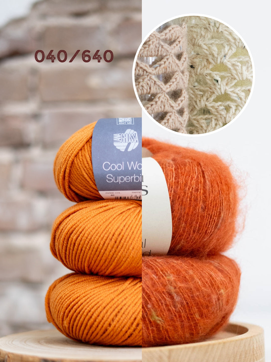 Häkelpaket Cool Wool Superbig &amp; Natural Superkid Tweed Windlichthülle