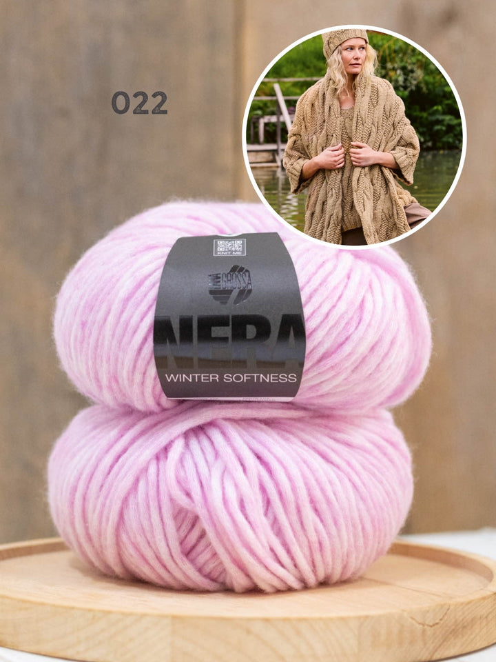 Strickpaket Winter Softness Pullover mit V-Ausschnitt