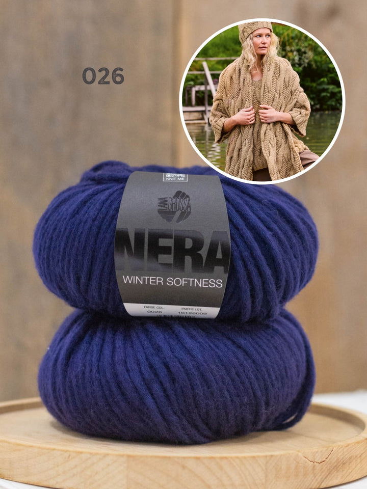 Strickpaket Winter Softness Pullover mit V-Ausschnitt