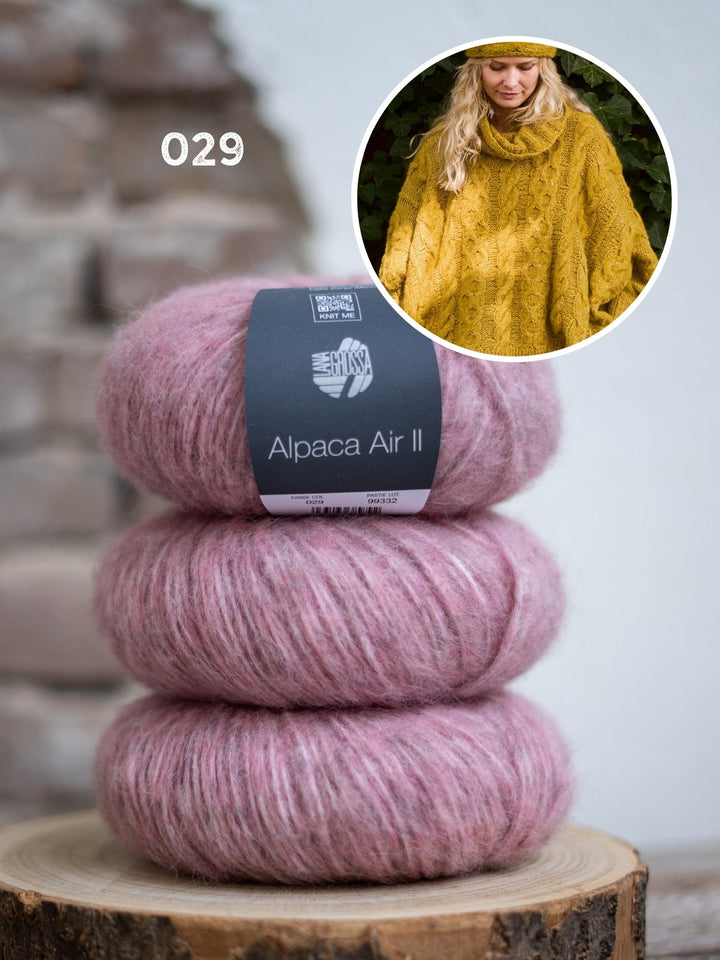 Strickpaket Alpaca Air II Ponchopullover