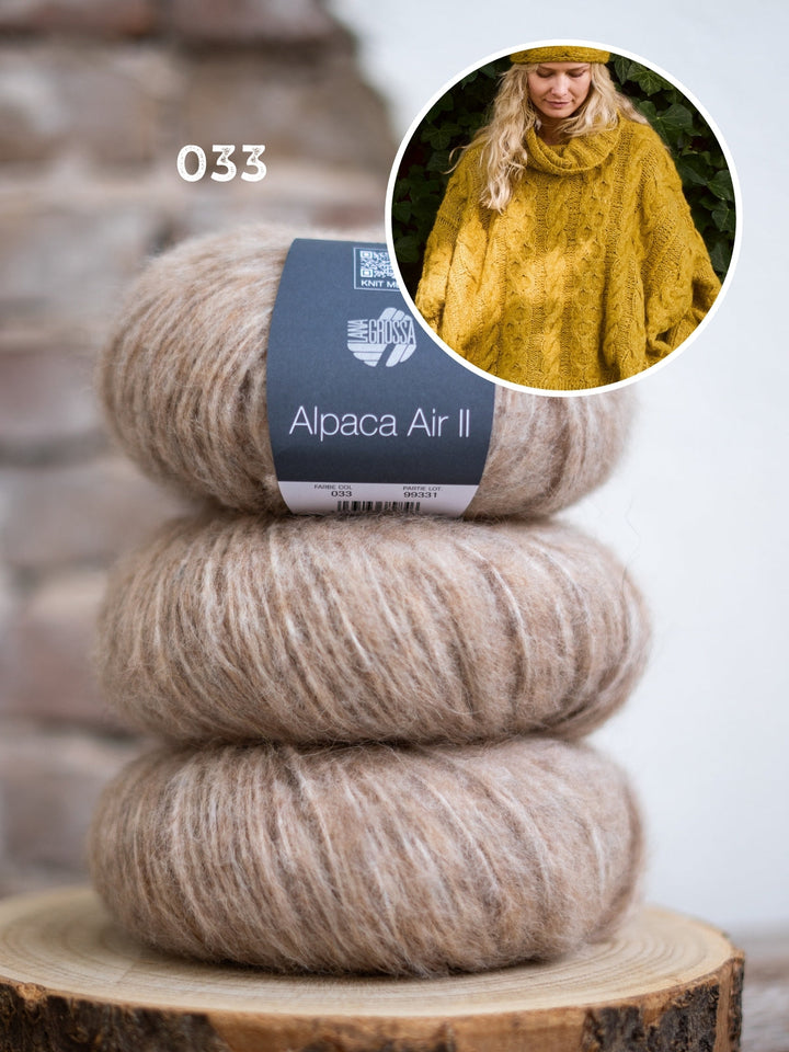 Strickpaket Alpaca Air II Ponchopullover