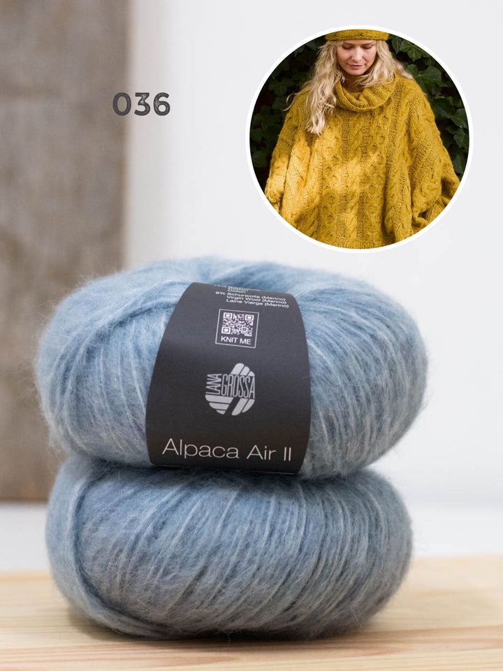 Strickpaket Alpaca Air II Ponchopullover