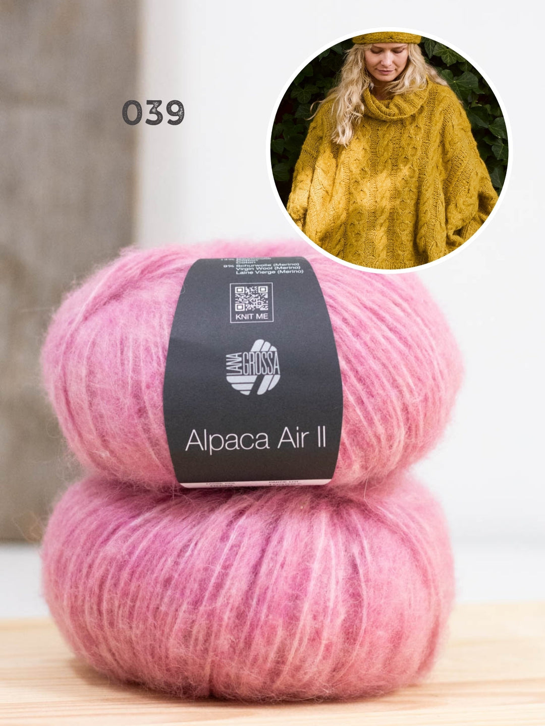 Strickpaket Alpaca Air II Ponchopullover