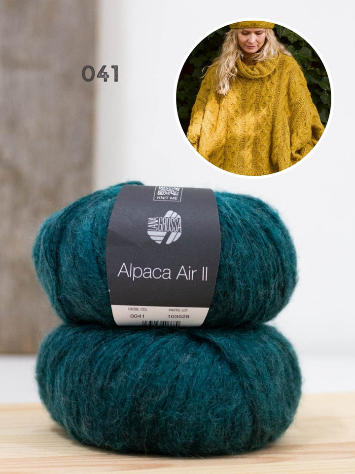 Strickpaket Alpaca Air II Ponchopullover