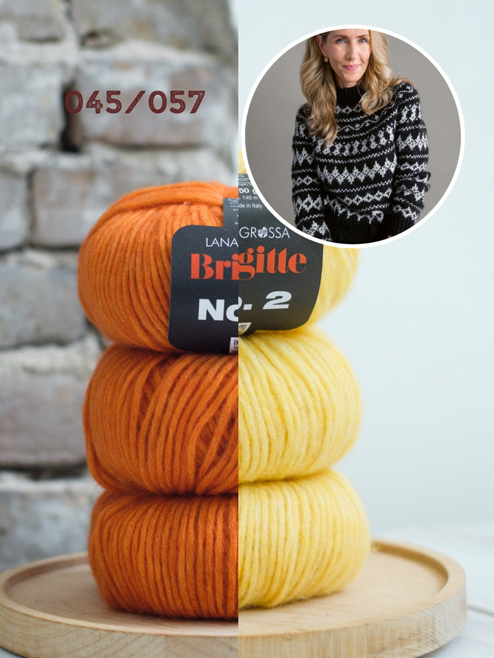Strickpaket Brigitte No. 2 Nordic-Pullover