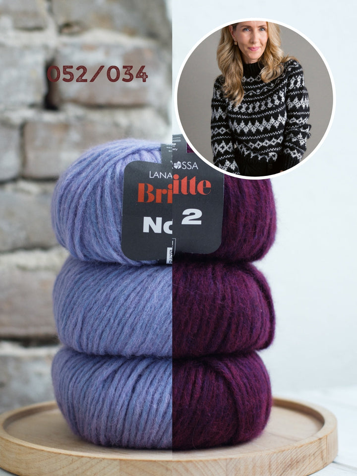 Strickpaket Brigitte No. 2 Nordic-Pullover