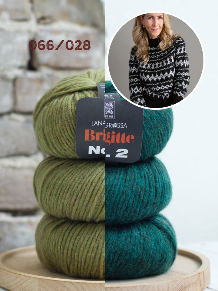 Strickpaket Brigitte No. 2 Nordic-Pullover