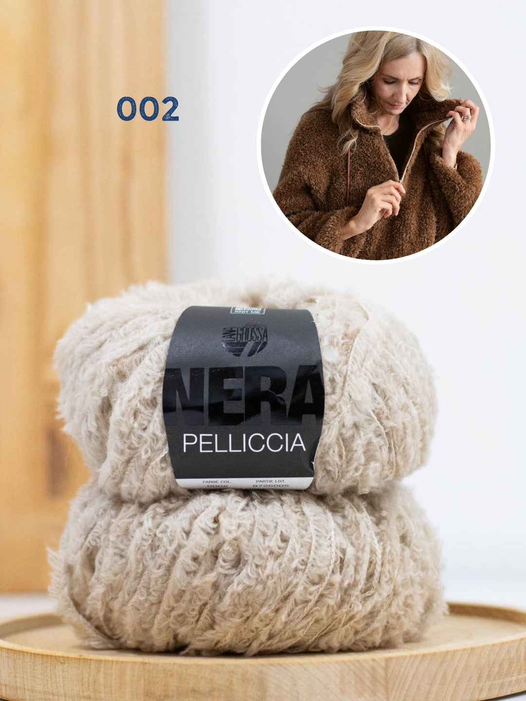 Strickpaket Pelliccia Pullover mit Reißverschluss