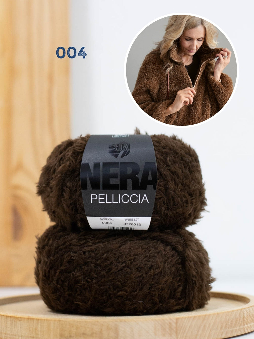 Strickpaket Pelliccia Pullover mit Reißverschluss