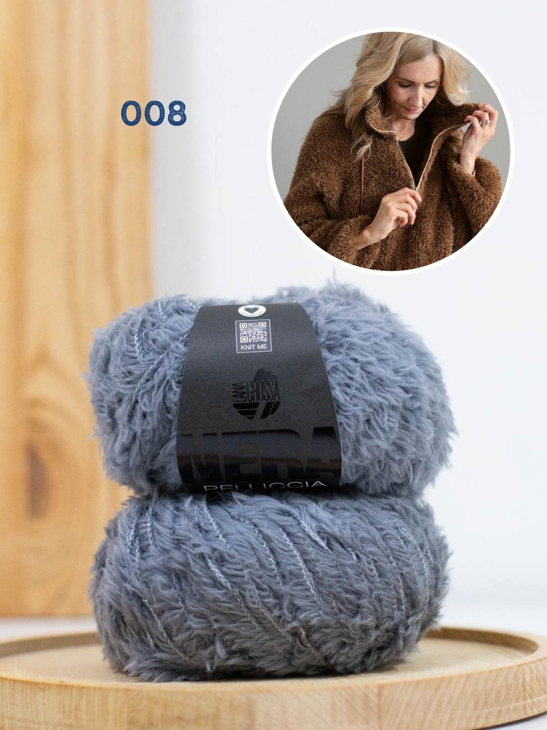 Strickpaket Pelliccia Pullover mit Reißverschluss