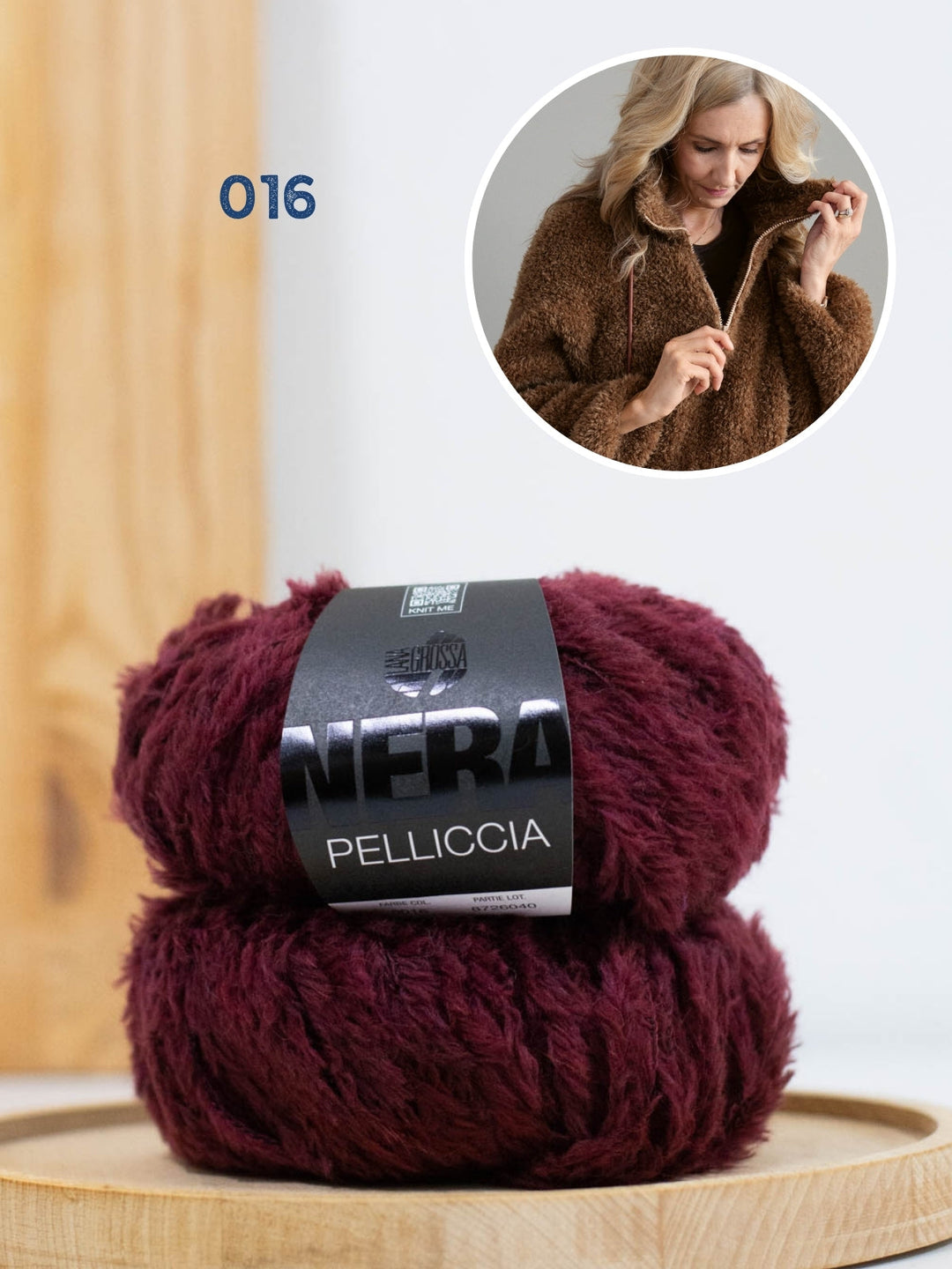 Strickpaket Pelliccia Pullover mit Reißverschluss