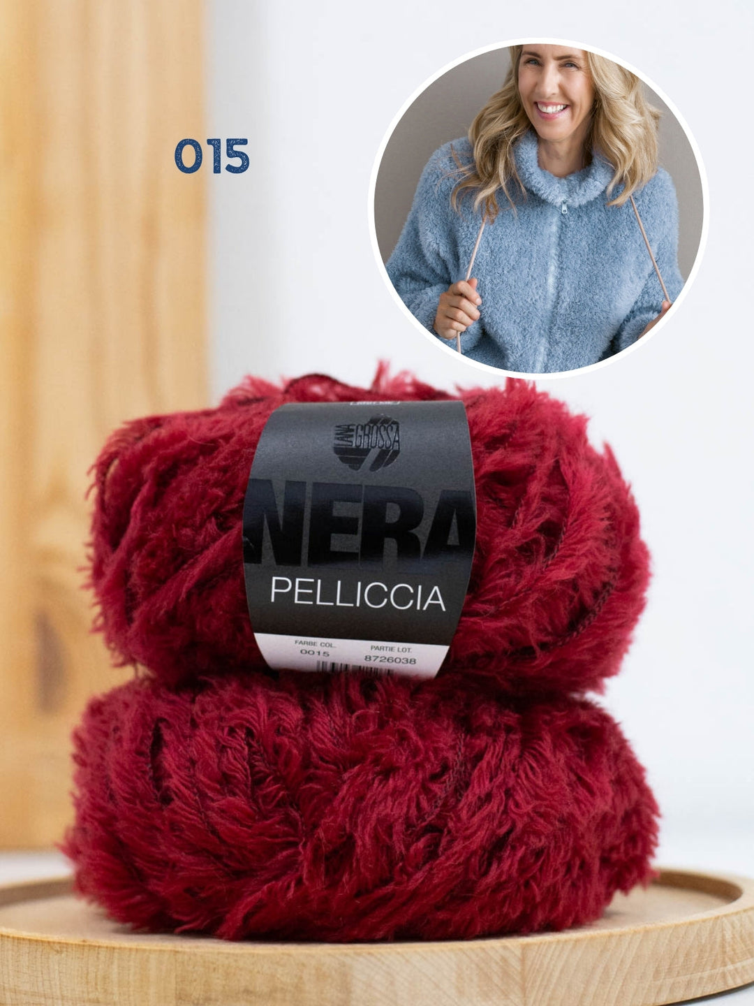 Strickpaket Pelliccia Jacke mit Reißverschluss