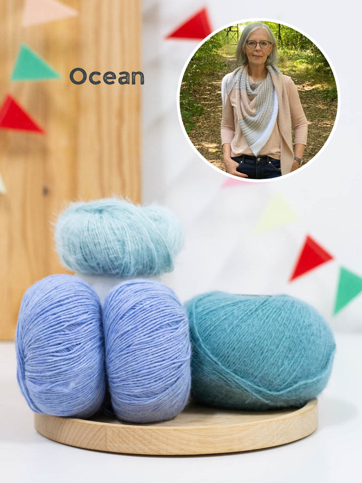 Strickpaket Tuch Polka Dots - Lizas Laden
