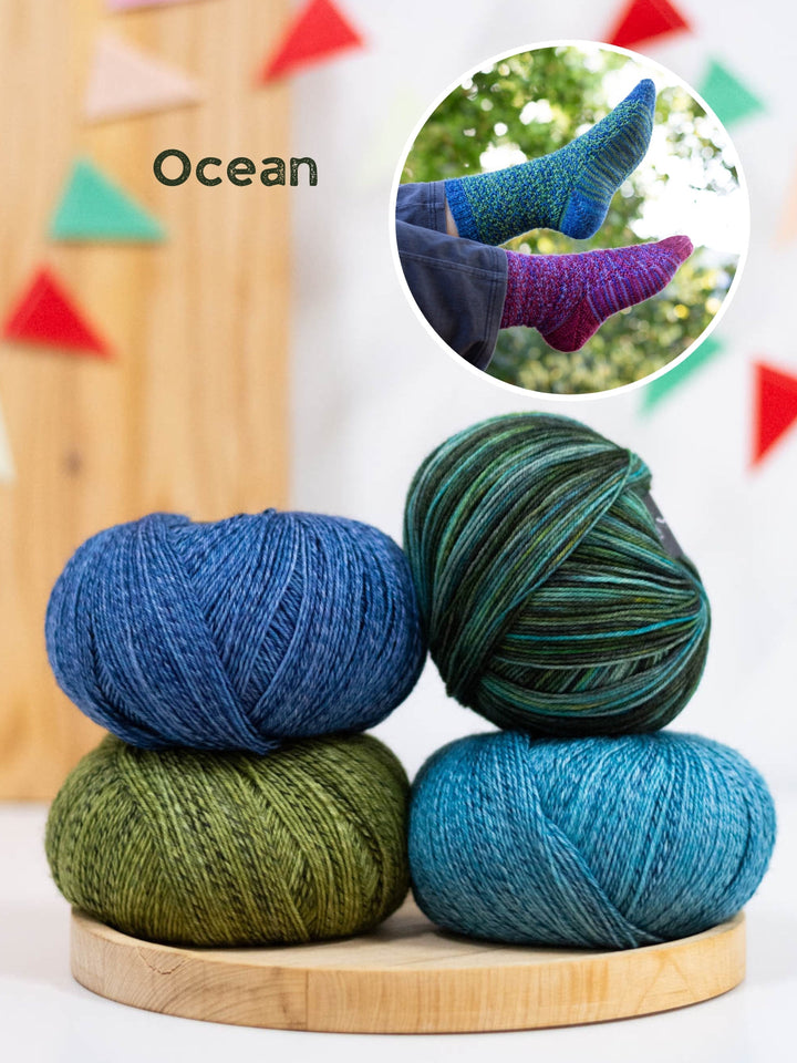 Strickpaket Mosaik Socken - Tanja Steinbach