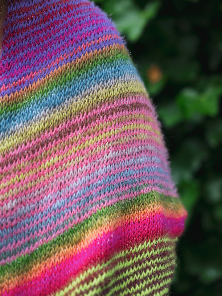 Tunesisches Häkelpaket Over The Rainbow Tuch