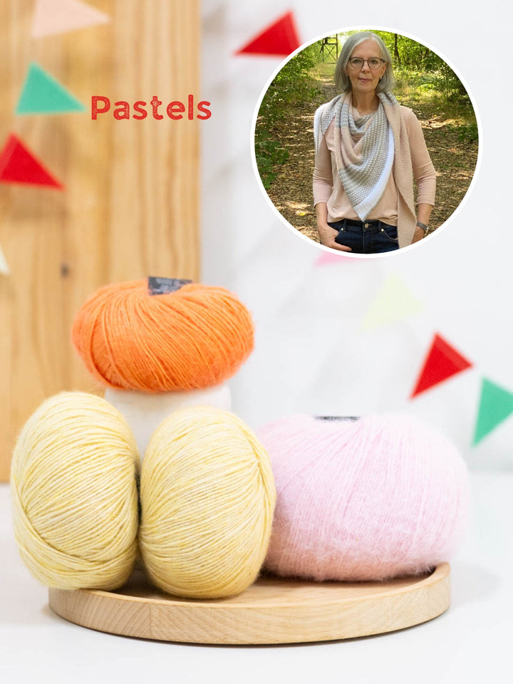 Strickpaket Tuch Polka Dots - Lizas Laden