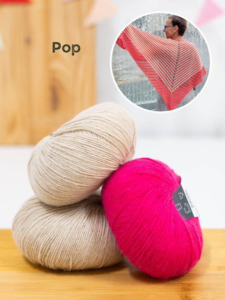 Strickpaket Tuch Knotten - Joél Joél