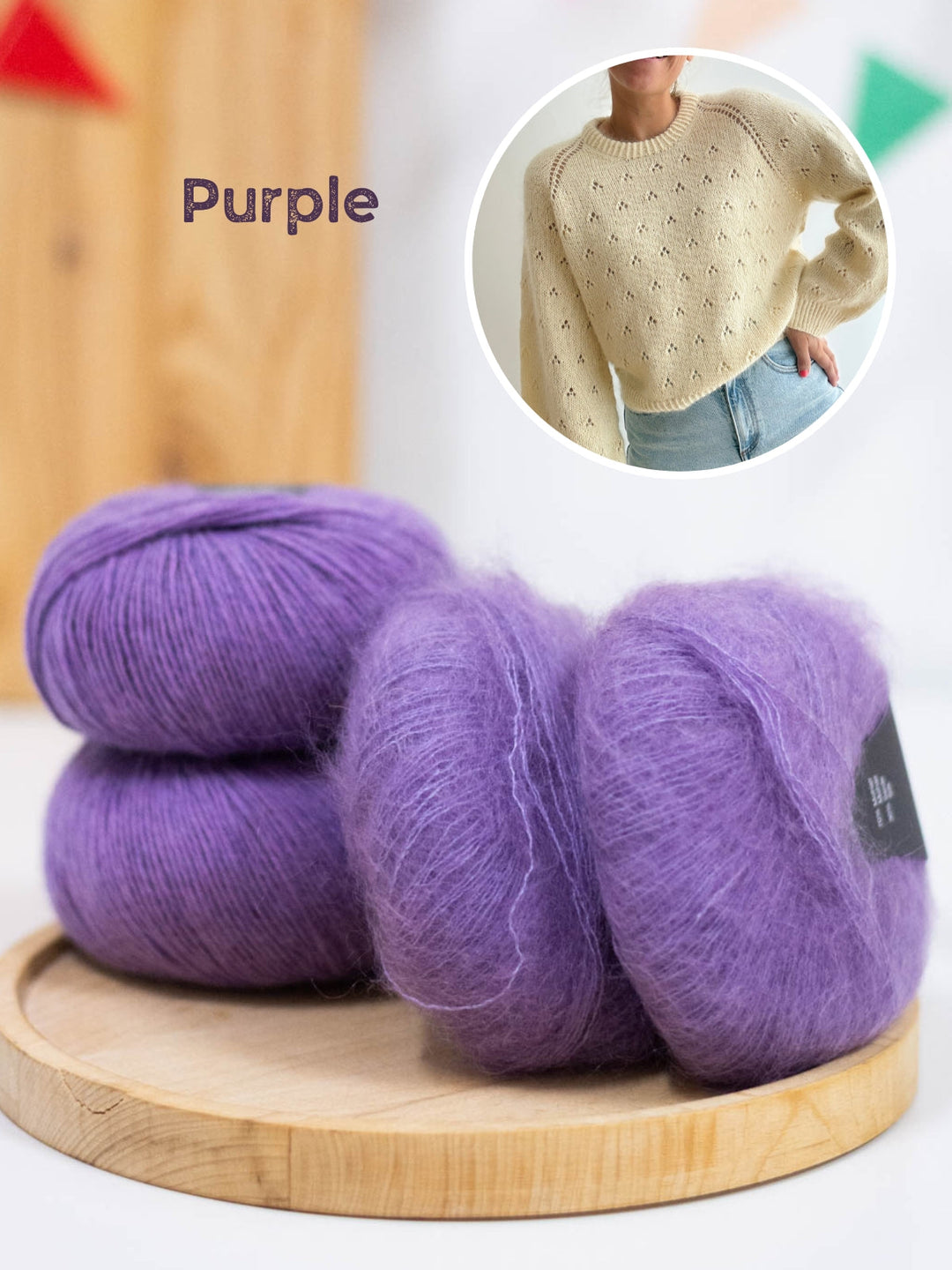 Strickpaket Lillie Sweater - Kolibri by Johanna