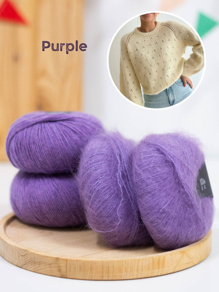 Strickpaket Lillie Sweater - Kolibri by Johanna