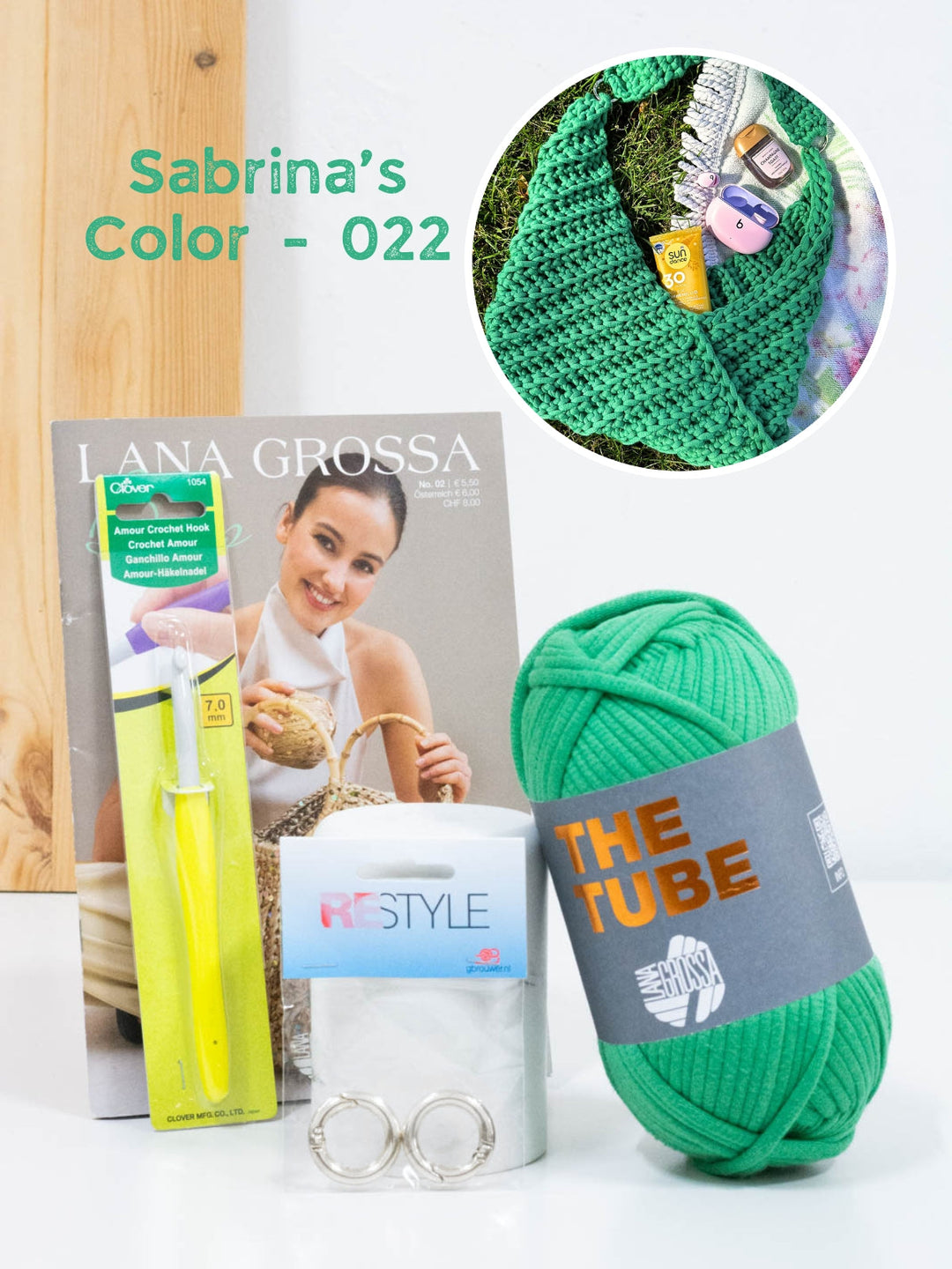 Anfängerpaket Häkeln - The Tube Tasche