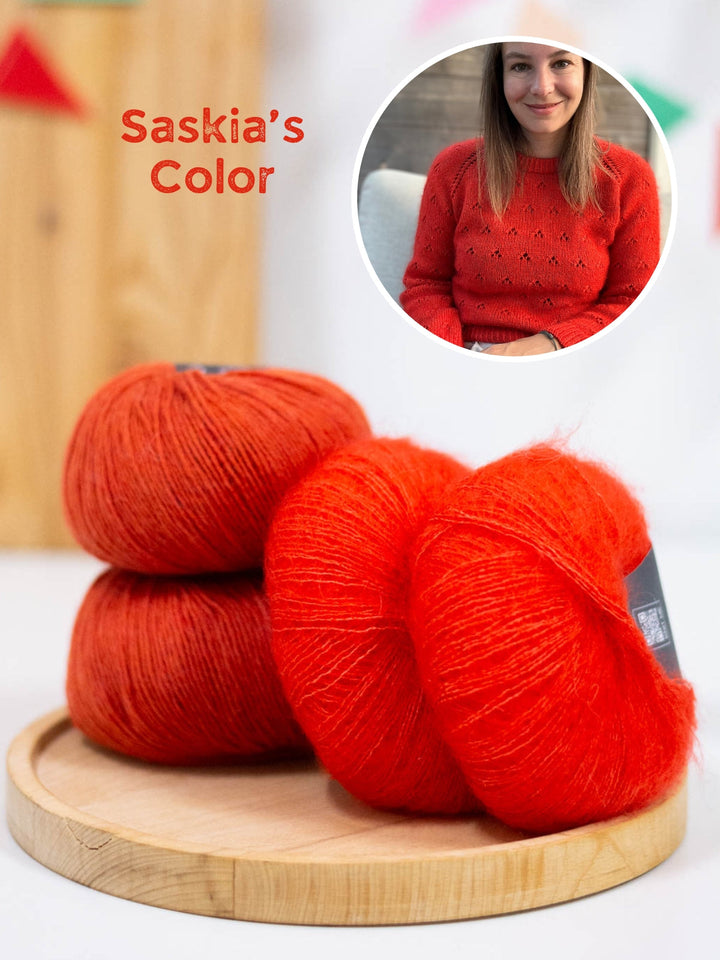 Strickpaket Lillie Sweater - Kolibri by Johanna