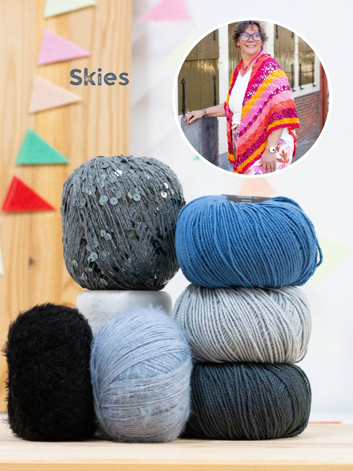Häkelpaket Southbay Stola - Knotten Design