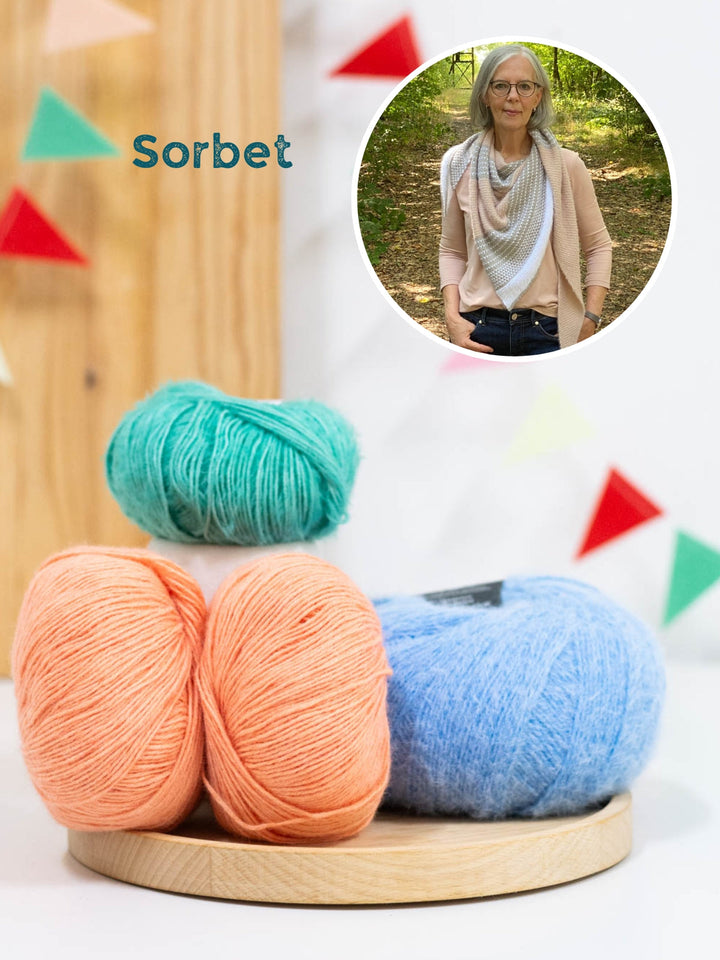 Strickpaket Tuch Polka Dots - Lizas Laden