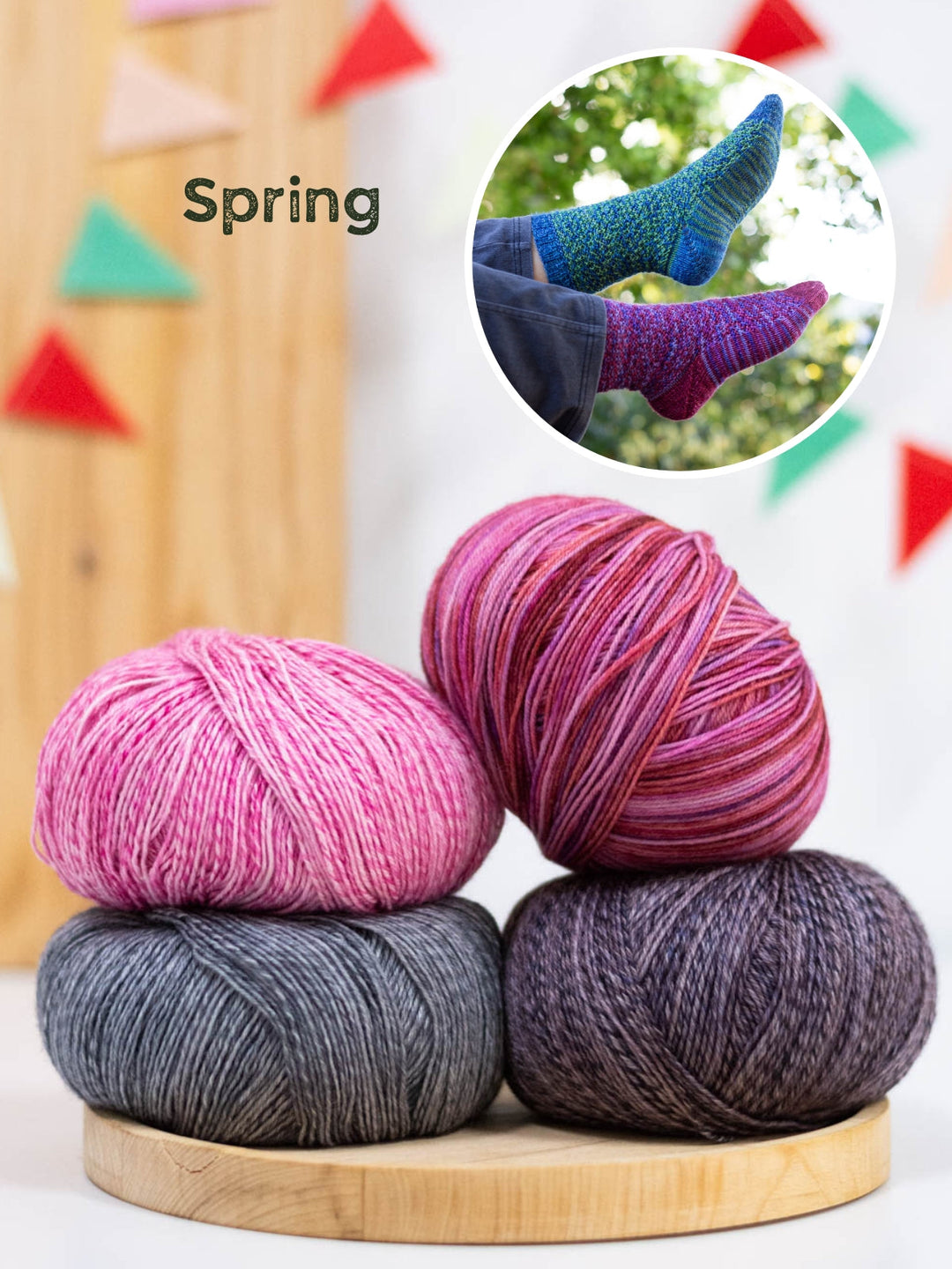 Strickpaket Mosaik Socken - Tanja Steinbach