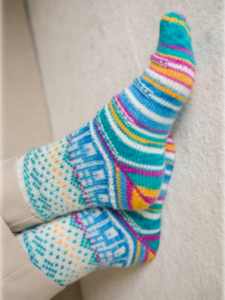 Strickpaket Frühlingssocken Seta Sumatra - Tanja Steinbach