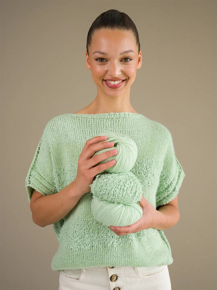 Strickpaket Mare shirt - Summer Softness &amp; Frizzante - Tanja Steinbach