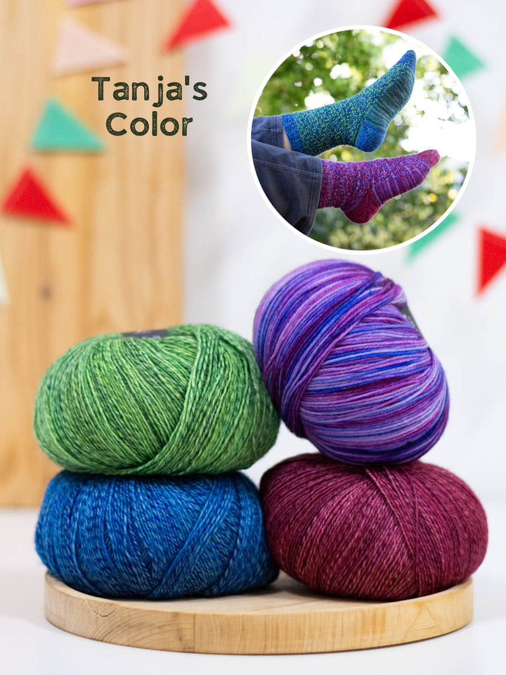 Strickpaket Mosaik Socken - Tanja Steinbach
