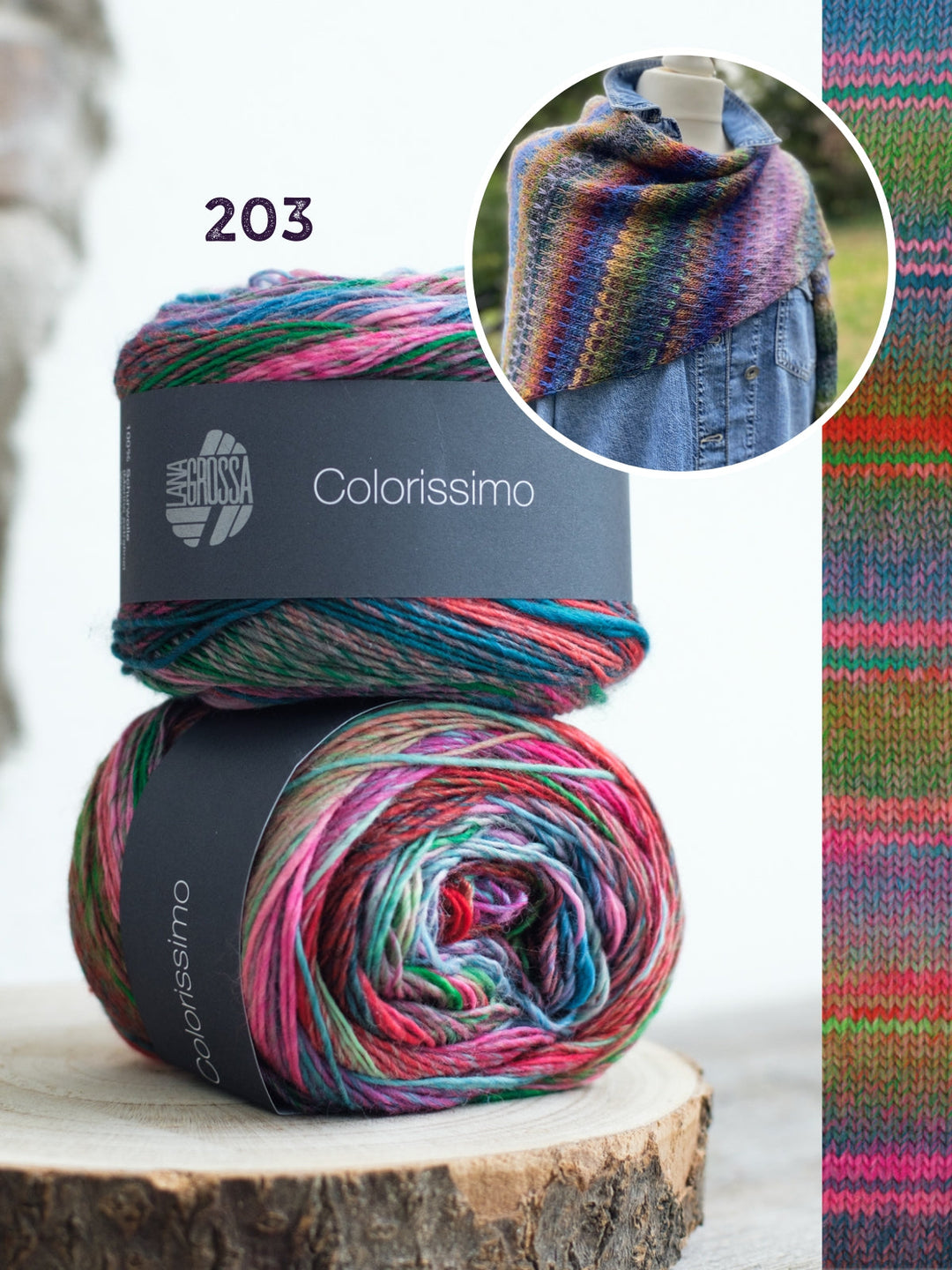 Strickpaket Lizas Tuch Tiny Tracks - Colorissimo