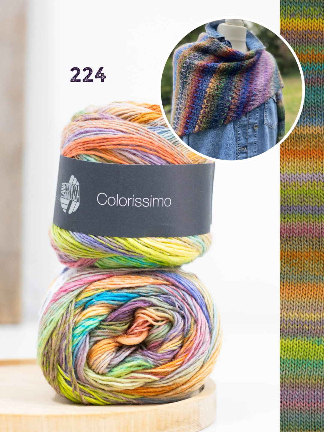 Strickpaket Lizas Tuch Tiny Tracks - Colorissimo