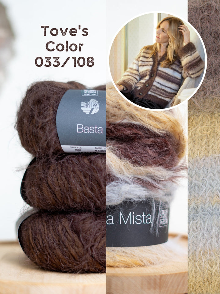 Strickpaket Fuzzy Cardigan - Tove Lindtein
