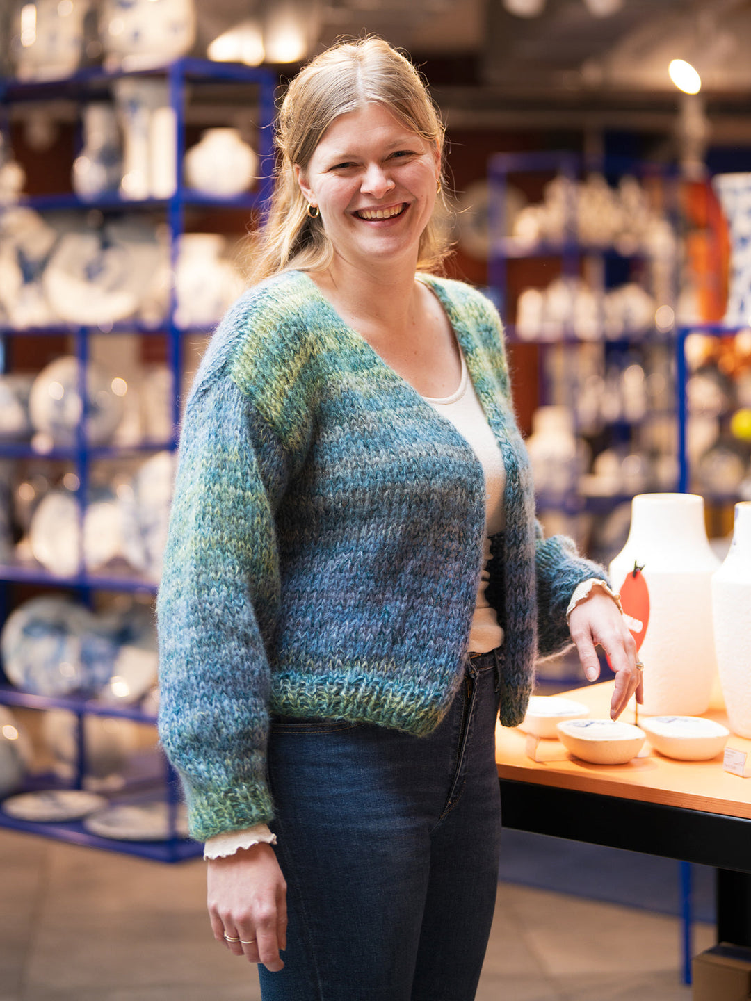 Strickpaket Print Bernadette Jacke