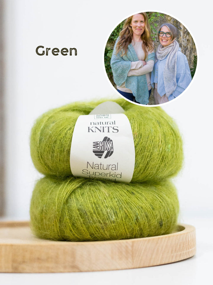 Strickpaket Feather &amp; Fan Lacetuch - Tanja Steinbach
