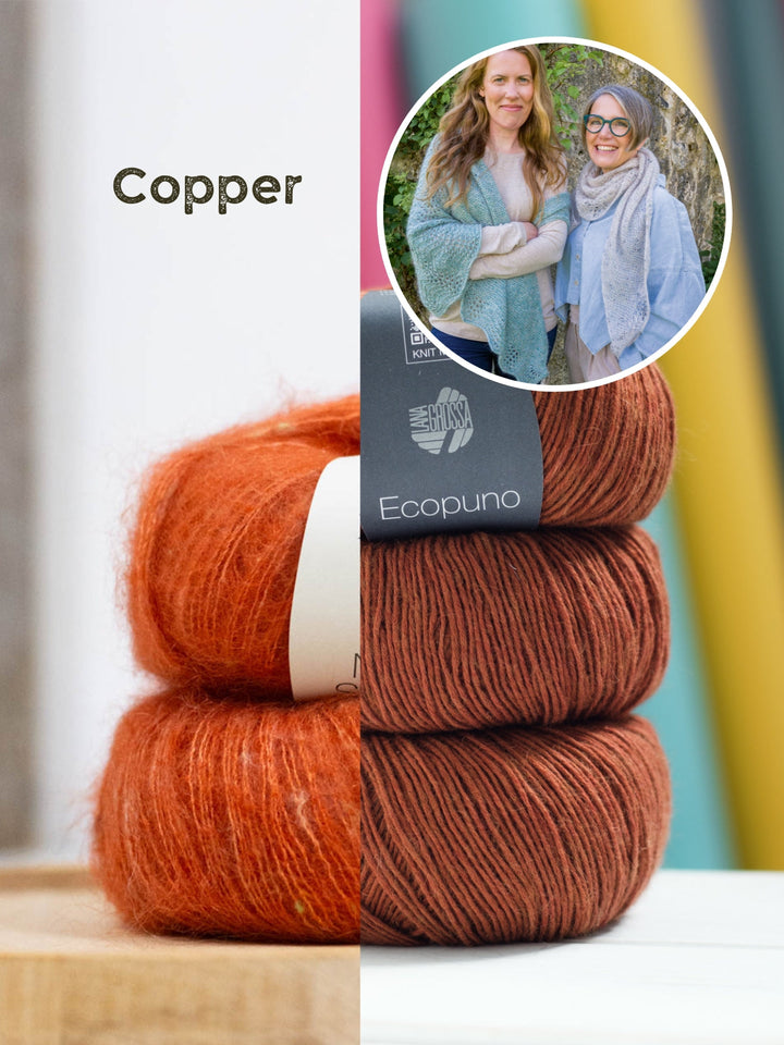 Strickpaket Feather &amp; Fan Lacetuch - Tanja Steinbach
