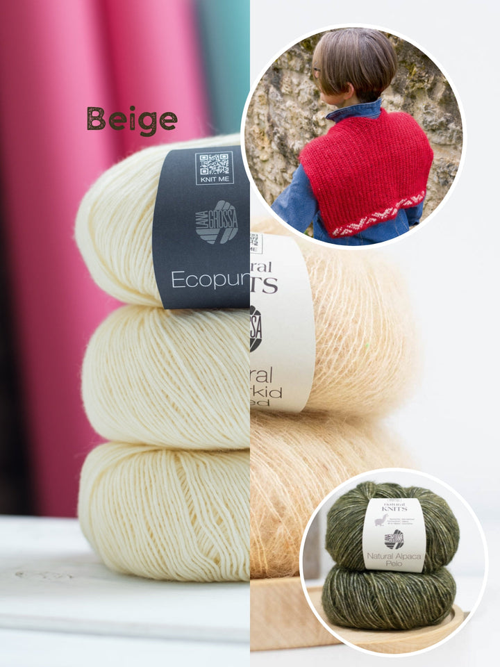 Strickpaket Setesdal Kragenschal - Wollfühlreise