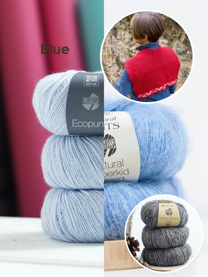 Strickpaket Setesdal Kragenschal - Wollfühlreise