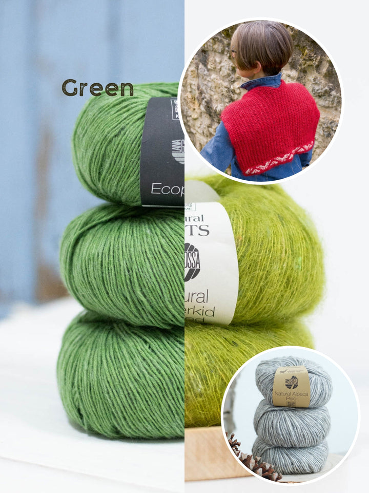 Strickpaket Setesdal Kragenschal - Wollfühlreise